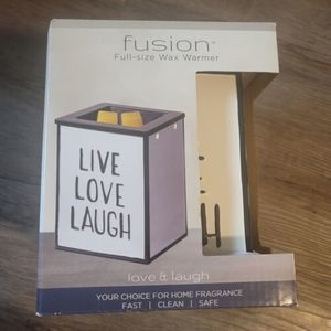 scentsationals Fusion Full Size wax warmer LIVE LOVE LAUGH